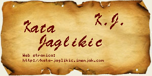 Kata Jaglikić vizit kartica